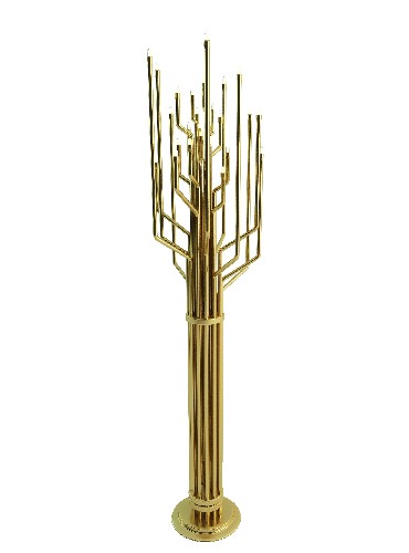 Living Room Design Trends: brass details