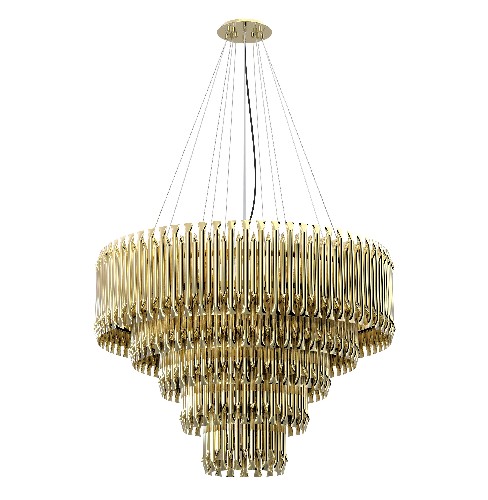 Living Room Design Trends: brass details