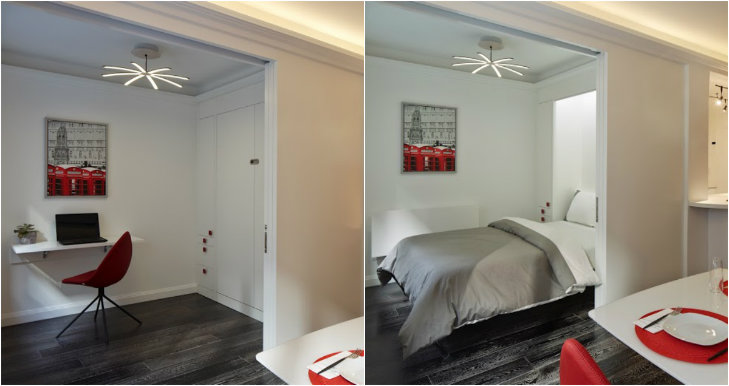 small bedroom 790square foot Upper East Side apartment by millennial Daniel Sperling
