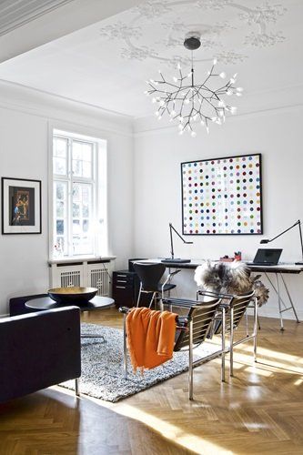 mid-century modern suspension luminaire for your living room