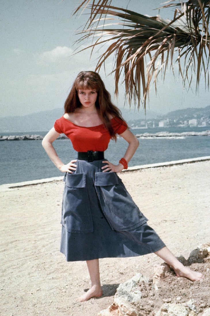 Amazing things in the World - Cannes Festival 9 Year-Old Brigitte Bardot at the Cannes Film Festival in France