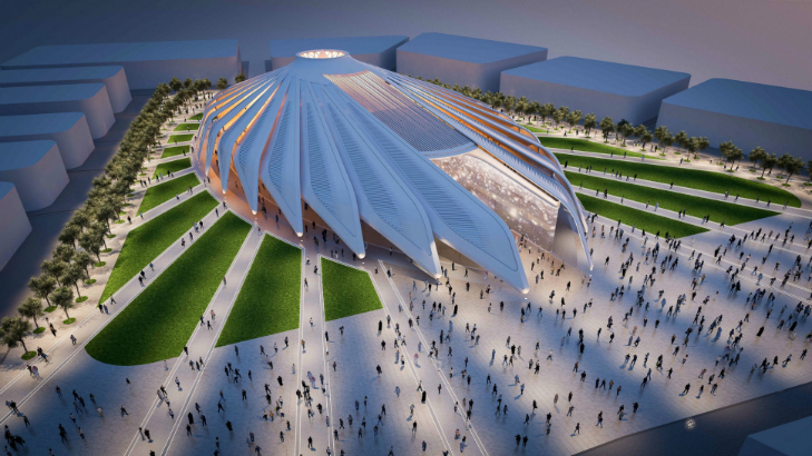 Santiago Calatrava's falcon pavilion chosen to represent UAE at dubai expo 2020