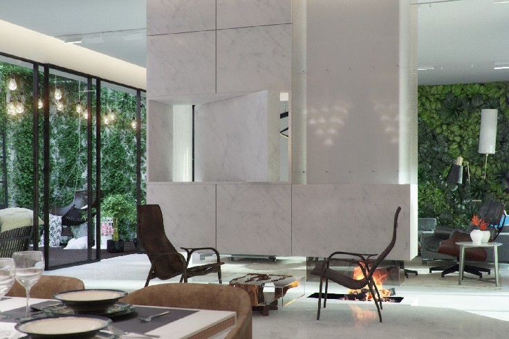 A CONTEMPORARY LIVING ROOM PROJECT NAMED ECO ATRIUM A CONTEMPORARY LIVING ROOM PROJECT NAMED ECO ATRIUM