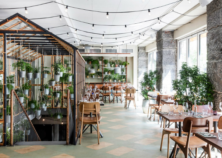 Genbyg creates indoor garden made of recycled materials (1)