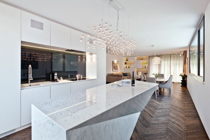 10 Gorgeous marble kitchen designs that you will love (7)