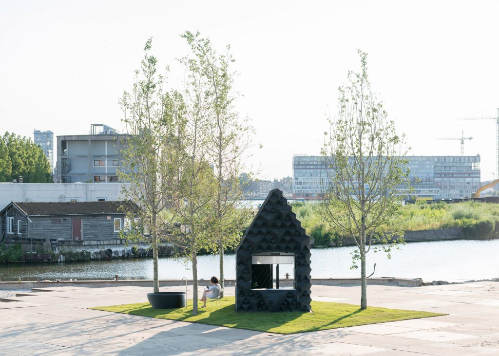 DUS Architects created a 3D printed cabin in Amsterdam