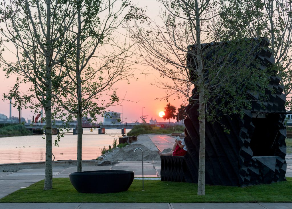 DUS Architects created a 3D printed cabin in Amsterdam