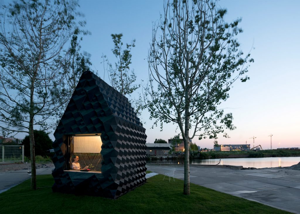 DUS Architects created a 3D printed cabin in Amsterdam