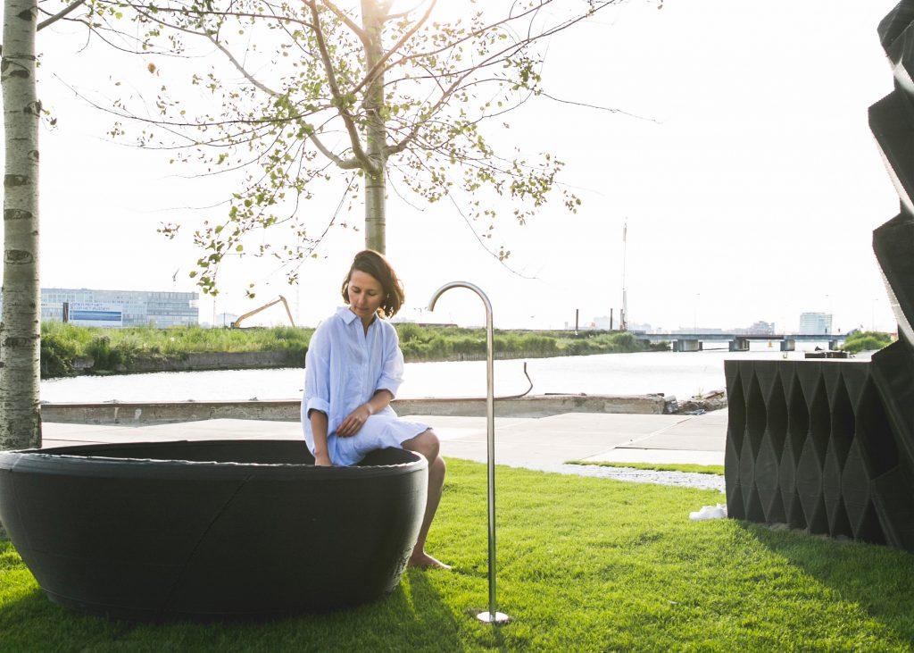 DUS Architects created a 3D printed cabin in Amsterdam