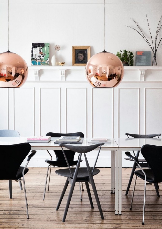 Copper lighting Inspirations for New York NYC Apartments