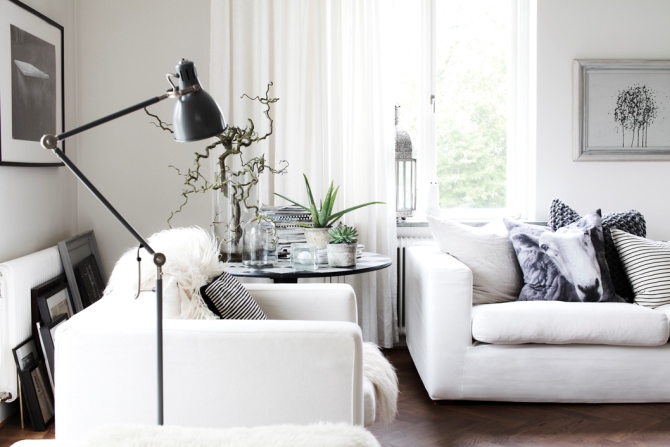 black and white decoration