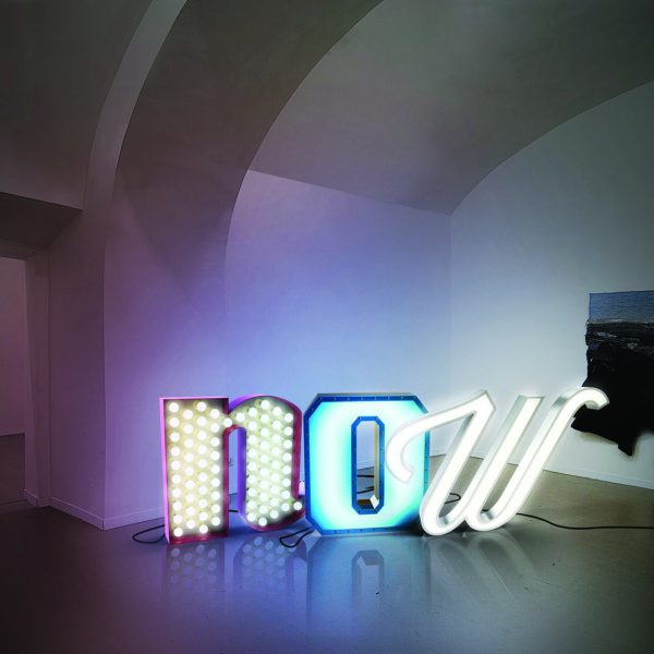 Dazing any outdoor decor, this neon light marquee lighting designs makes a lasting impression. The lighting is dim due to the blue acrylic coating that brings softness to the whole lighting design. With a height of 1 meter, this marquee lighting design can be floor lamp or a wall mounted. The marquee lamp that can customizable on demand, is available on a mini version