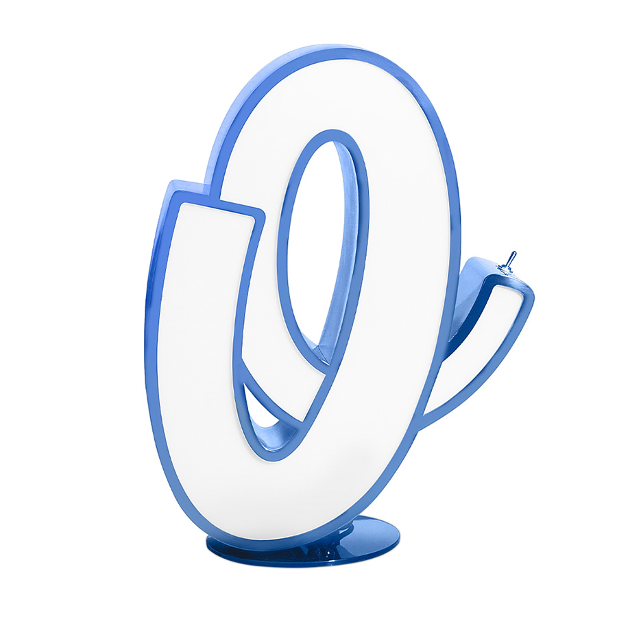 The subtle art of the marquee letter O is amazing. A delicate piece in the Graphic Collection, the letter O is handmade with utmost care in acrylic and Aluminium and is fitting for exterior and interior lighting projects. Appropriate for floor or to hang in the wall, the black anodized frame is extremely resistant to wear and tear and its available in a mini version and customizable on demand.