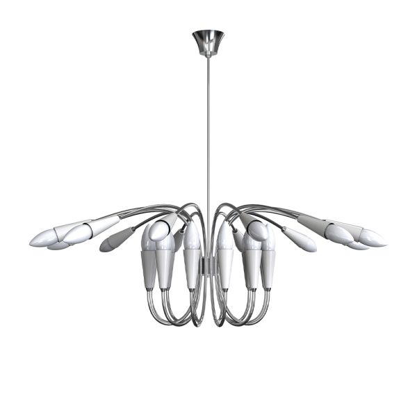 Drawing inspiration from one of the most acclaimed jazz singers of all time, DelightFULL’s designers created Aretha modern chandelier. It is a contemporary reinterpretation of mid-century lighting design classics that were used in the 50s and 60s. The body is 100% handmade in brass and the several bulb holders are made of Aluminium. A unique lighting design that will brighten your home décor or contract project.