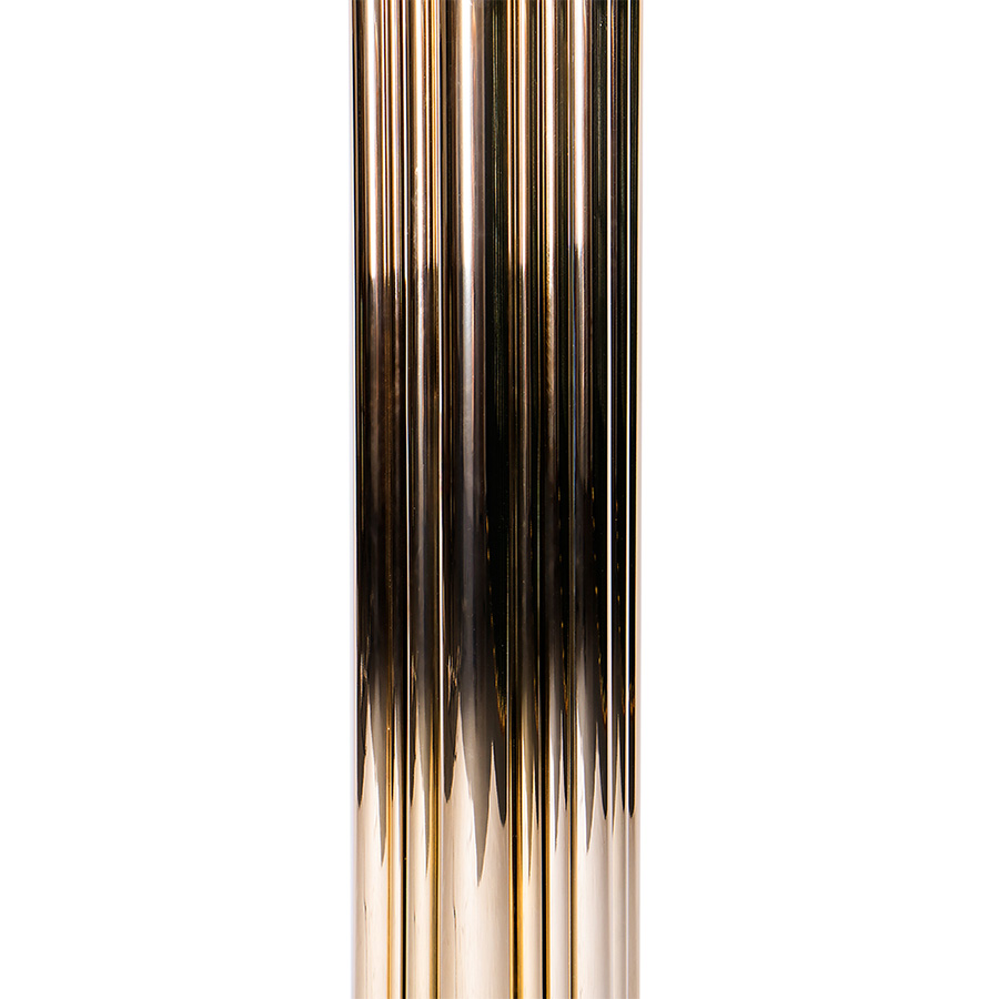 Dave Brubeck was the inspiration for one of DelightFULL’s more luxurious floor lamps. The art deco floor lamp represents in every single detail the way the jazz pianist musician blended very demanding rhythmic structures with improvisation in expressive and accessible ways. Therefore, in this lighting design, you can find asymmetrical gold plated tubes in order to attribute a contemporary lighting effect.