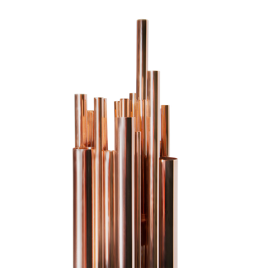 Dave Brubeck was the inspiration for one of DelightFULL’s more luxurious floor lamps. The art deco floor lamp represents in every single detail the way the jazz pianist musician blended very demanding rhythmic structures with improvisation in expressive and accessible ways. Therefore, in this lighting design, you can find asymmetrical gold plated tubes in order to attribute a contemporary lighting effect.