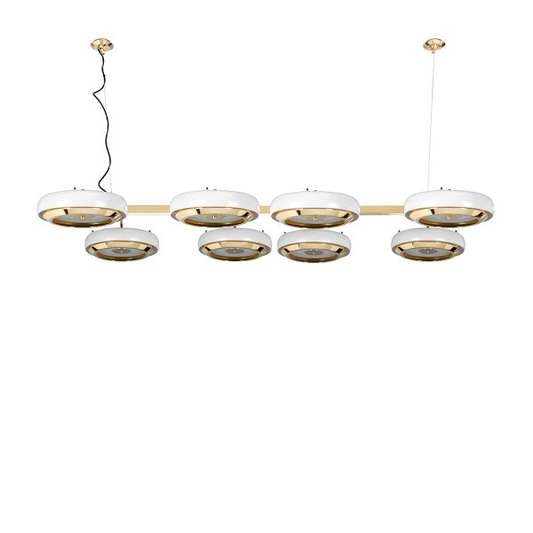 Carter suspension lamp is the singular piece that your modern home decor was missing. Designed with the great discoveries of space in mind, Carter modern suspension lamp has all the unique fixture elements to be a memorable modern lighting design. Its unique shape is recognizable anywhere and its attention to detail is a one of a kind making this the perfect bespoke design.