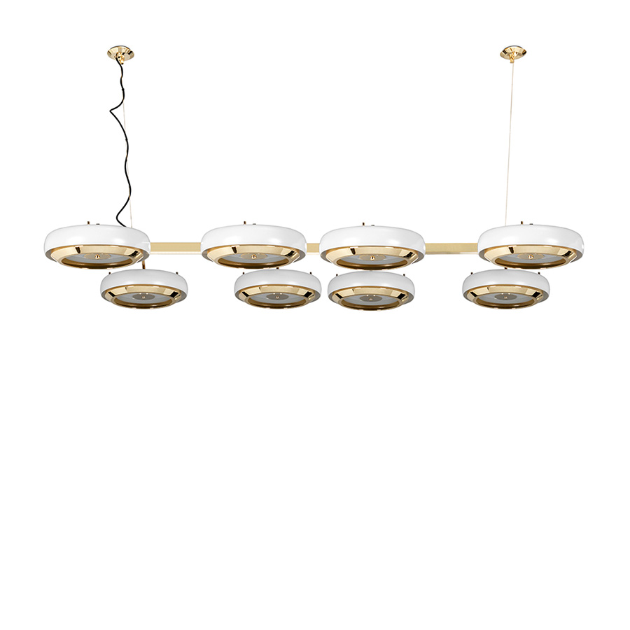 Carter suspension lamp is the singular piece that your modern home decor was missing. Designed with the great discoveries of space in mind, Carter modern suspension lamp has all the unique fixture elements to be a memorable modern lighting design. Its unique shape is recognizable anywhere and its attention to detail is a one of a kind making this the perfect bespoke design.