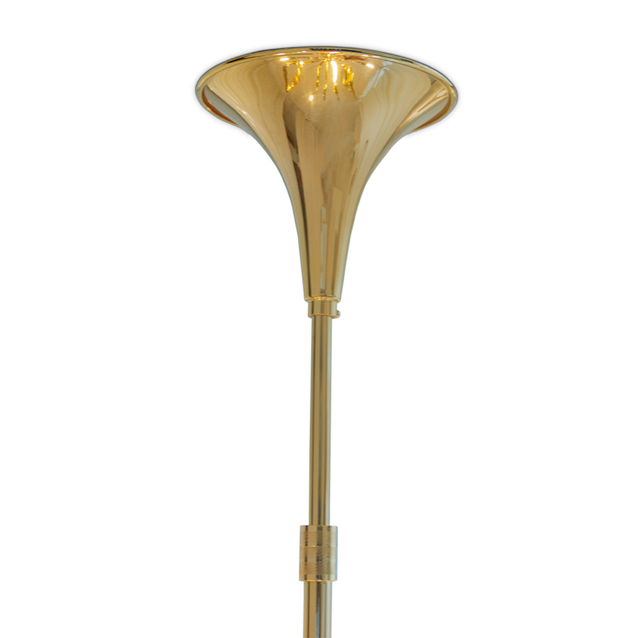 With an expressive harmonic beauty, Clark modern pendant light is one of DelightFULL’s most iconic pieces. This seemingly minimal lamp is handmade in brass, using the classic method of bending the brass twice into a rounded oblong shape, which allows for a bright cast of light. The standard finish is gold-plated, but it can also be customized in copper, nickel, or even receive an aged brass finish.