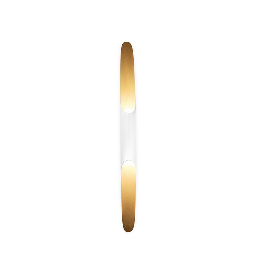 Coltrane mid-century wall sconce is inspired by the famous John Coltrane and it is the perfect piece to create a beautiful lighting effect both indoors and outdoors. Handmade in steel by DelightFULL’s skilled artisans, it is a great example of how less is more. This wall light fixture has matte black and gold powder paint finishes, which give it a more contemporary style.