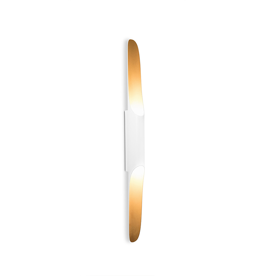 Coltrane mid-century wall sconce is inspired by the famous John Coltrane and it is the perfect piece to create a beautiful lighting effect both indoors and outdoors. Handmade in steel by DelightFULL’s skilled artisans, it is a great example of how less is more. This wall light fixture has matte black and gold powder paint finishes, which give it a more contemporary style.