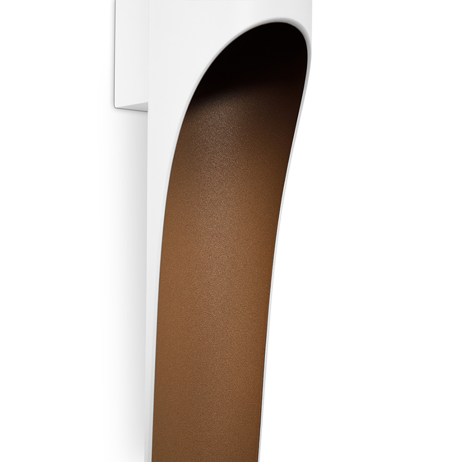 Coltrane mid-century wall sconce is inspired by the famous John Coltrane and it is the perfect piece to create a beautiful lighting effect both indoors and outdoors. Handmade in steel by DelightFULL’s skilled artisans, it is a great example of how less is more. This wall light fixture has matte black and gold powder paint finishes, which give it a more contemporary style.