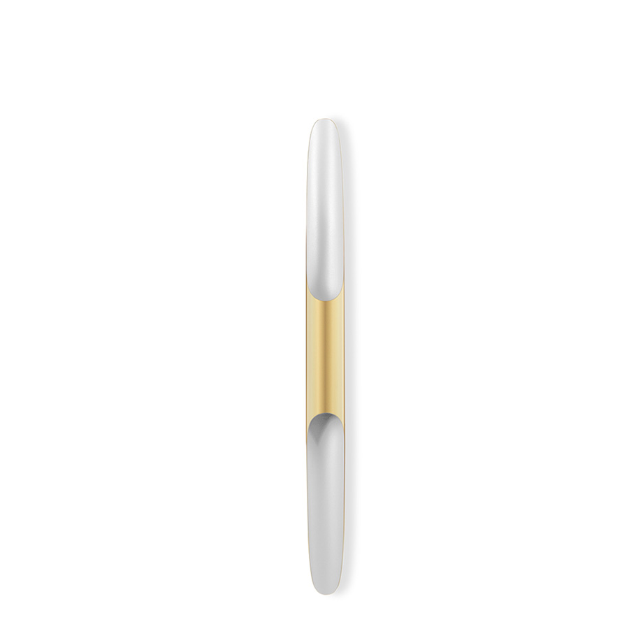 Coltrane mid-century wall sconce is inspired by the famous John Coltrane and it is the perfect piece to create a beautiful lighting effect both indoors and outdoors. Handmade in steel by DelightFULL’s skilled artisans, it is a great example of how less is more. This wall light fixture has matte black and gold powder paint finishes, which give it a more contemporary style.