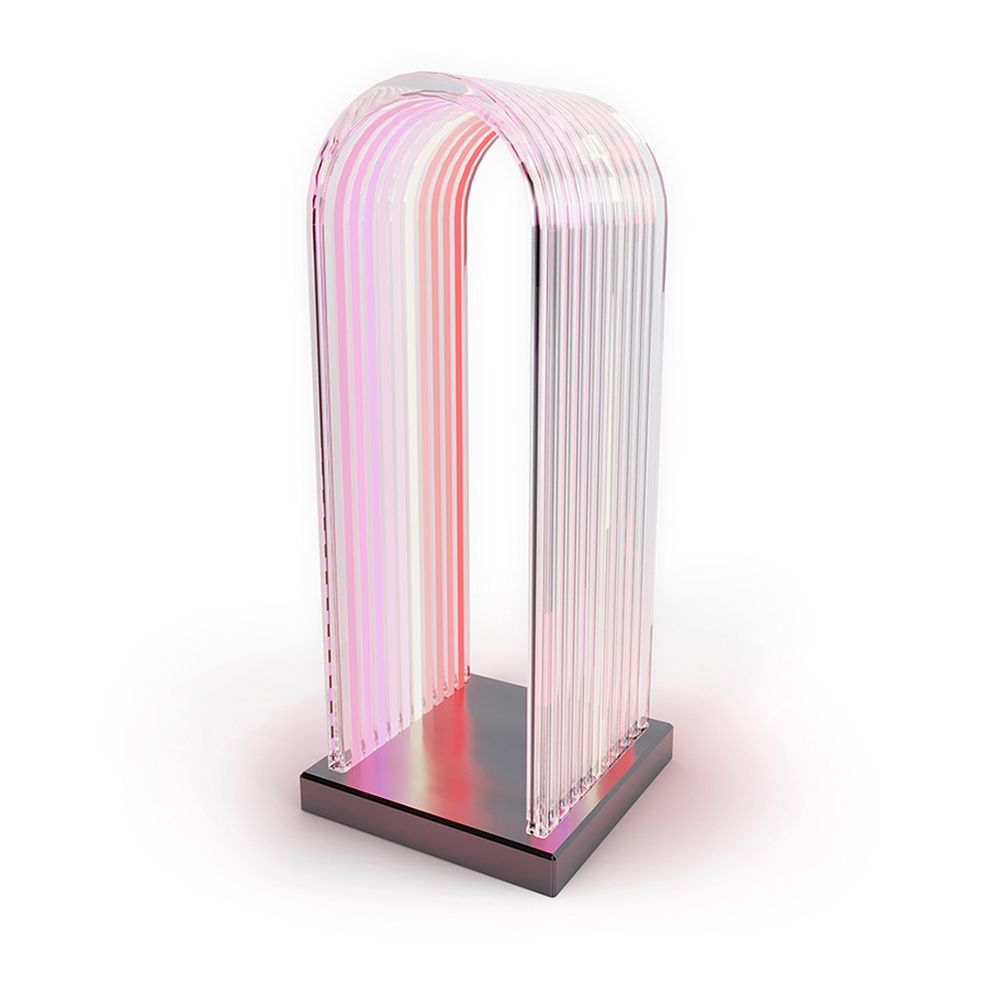 Disko is so evocative and rapturous piece that defies gravity by creating an equilibrium of floating elements, providing impact and personality to any space. This unique rainbow-style lamp will burst your heart with joy and hope. Marquee lamps are the epitome of a vintage industrial style look and every bar has them, every fun spot has them. Now, your design project is about to have it too!