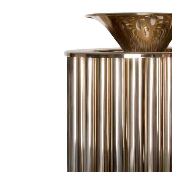 Almost 28 inches high, this brass desk lamp is much more than that. Handmade in brass and Estremoz marble, both the body and the shade received a gold-plated finish in order to emphasize its luxurious characteristics. Probably DelightFULL’s most exclusive design, this gold desk lamp features elegant handmade details all around the shade. With an exquisite design, it suits any classic entryway or dining room.
