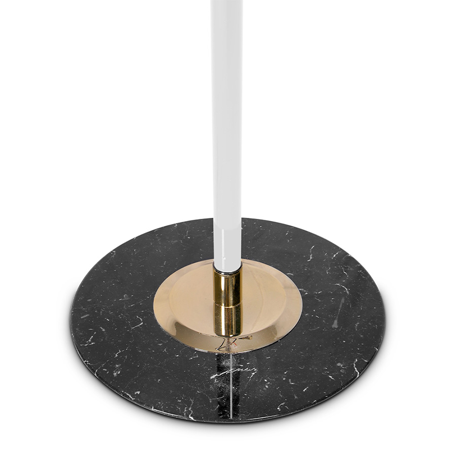 Duke Ellington has been an inspiration to the world to many artists and musicians. Therefore, DelightFULL’s designers have decided to pay a tribute to this iconic jazz musician and create Duke floor lamp. With a short silhouette and a single swing, Duke floor lamp is a retro-styled accessory for every single mid-century modern interior design. Each cone lamp shade is conducted by a brass arm and its counter-weight.