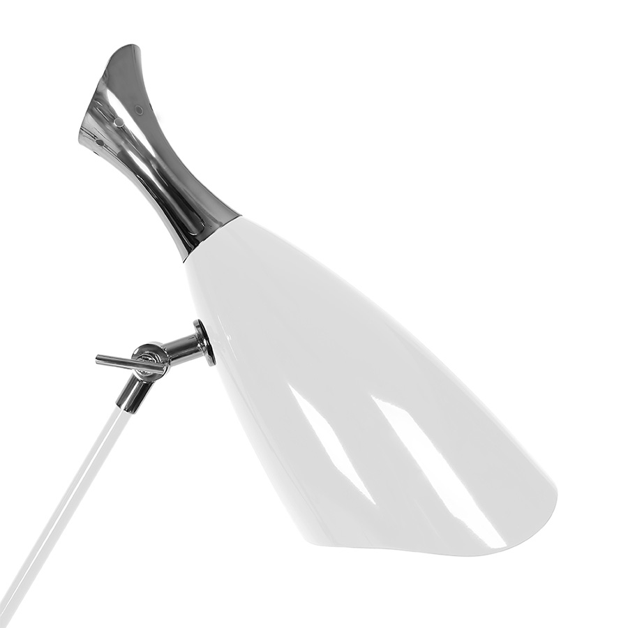 Duke Ellington has been an inspiration to the world to many artists and musicians. Therefore, DelightFULL’s designers have decided to pay a tribute to this iconic jazz musician and create Duke floor lamp. With a short silhouette and a single swing, Duke floor lamp is a retro-styled accessory for every single mid-century modern interior design. Each cone lamp shade is conducted by a brass arm and its counter-weight.