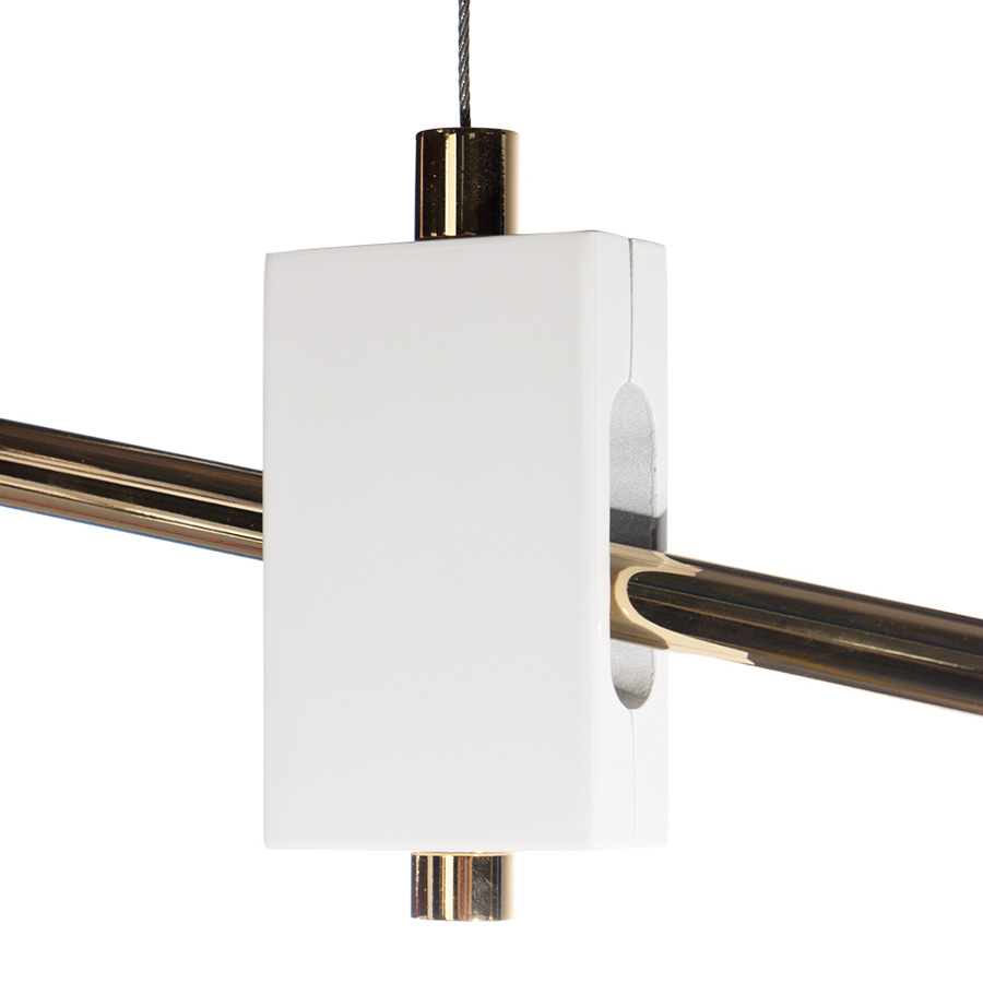 Duke is a modern pendant lighting design that boasts a heavy nostalgic 70s groove vibe. Inspired by the simplicity of the 1970s, DelightFULL’s designers were able to create an iconic modern ceiling light that suits the most demanding setting. It´s handmade in brass and Aluminium. The body, made of brass, has both a matte black and a gold-plated finish, while the shades are lacquered a glossy black on the outside.