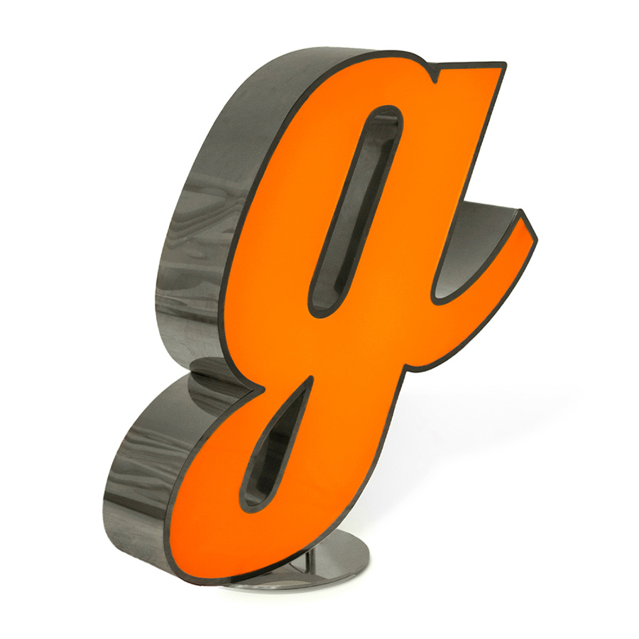 Greatness is achieved by having the right lighting design at the right time. That's why this marquee letter marks the era of greatness. Waking up the senses, this handmade graphic letter has a height of 1 meter with 100 x 100 x 20 cm and 39.4 x 39 x 7.9 in. Place it inside or outsider, and it will look amazing either way.