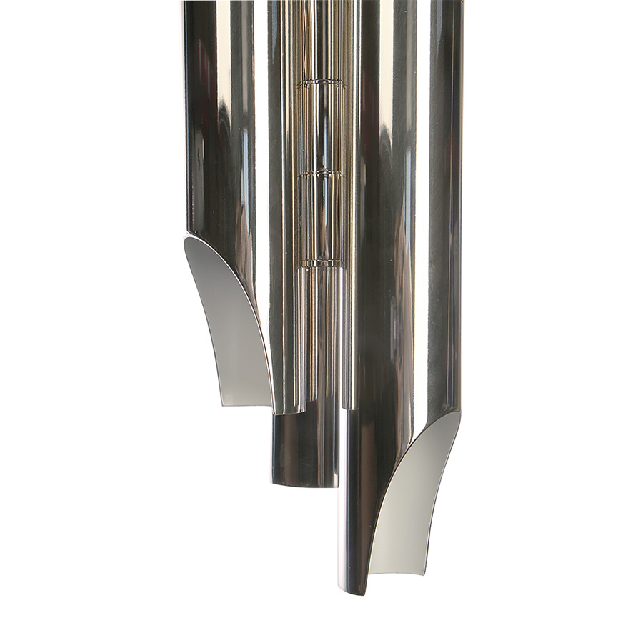 A modern, sleek design that will complement the decor in any setting. This beautiful uniquely design industrial pendant lighting is simply one of DelightFULL’s top best sellers. Up to 5 tubes and with a structure tailor-made in steel, Galliano produces a unique and gorgeous lighting effect. The body is covered by gold-plated interior finish, while on the outside they were painted a matte black, which provides a unique pendant lamp.