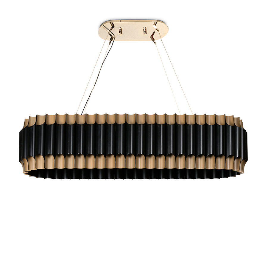 Feel the true luxury’s statement with this modern, yet minimalistic suspension lamp. Galliano Snooker has a shape inspired by a pipe of organ, and it will be the perfect acquisition for your cocktail evenings! It has a geometric design of combined pipe tubes, and when you think you saw it all, turn the lights on! Handmade in steel, the features include a nickel-plated finish applied by some of the best artisans in Portugal.