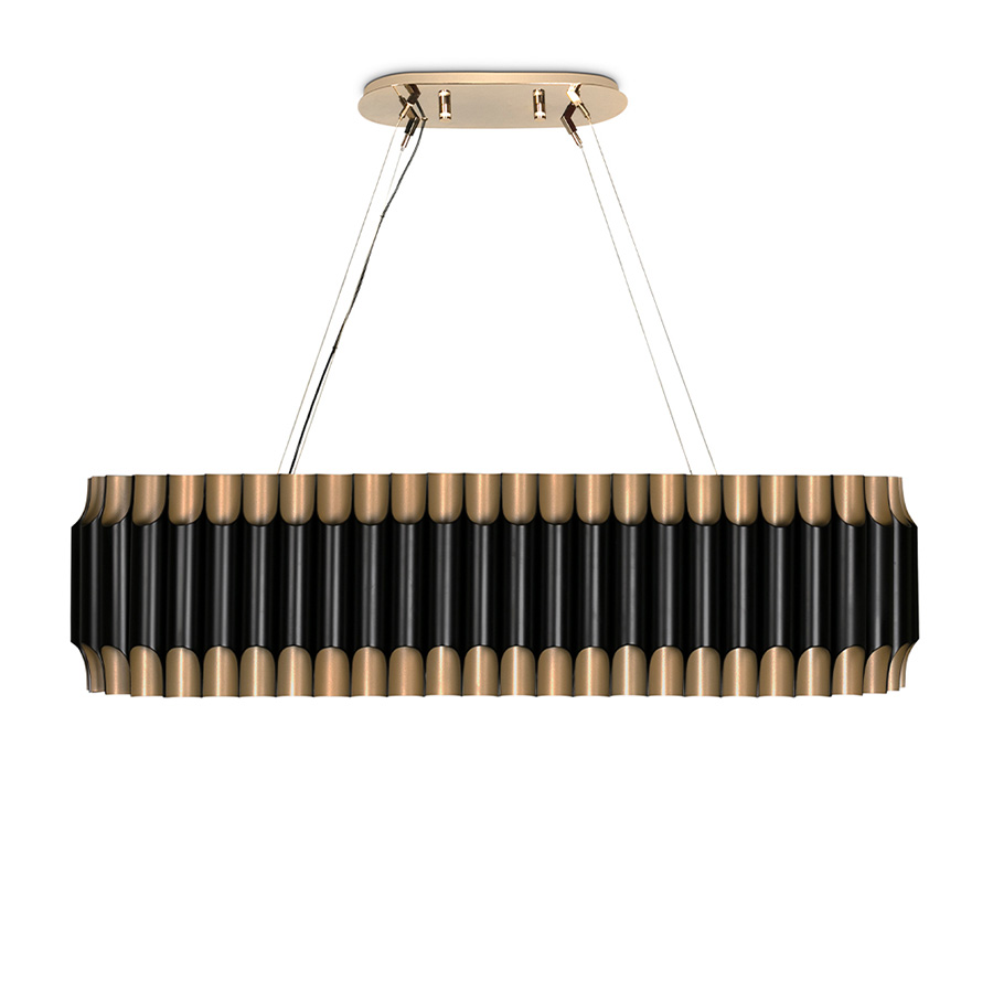 Feel the true luxury’s statement with this modern, yet minimalistic suspension lamp. Galliano Snooker has a shape inspired by a pipe of organ, and it will be the perfect acquisition for your cocktail evenings! It has a geometric design of combined pipe tubes, and when you think you saw it all, turn the lights on! Handmade in steel, the features include a nickel-plated finish applied by some of the best artisans in Portugal.