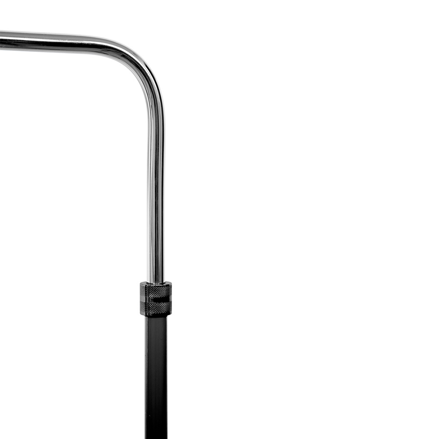 Inspired by the amazing personality of Herbie Hancock, Herbie floor lamp provides a brilliant warm vibe to every mid-century modern room. With a structure handmade in brass, its matte black exterior is complemented by a matte white interior shade. The standing lamp offers the possibility to regulate its direction and height from 47, 24“ to 63 inches.