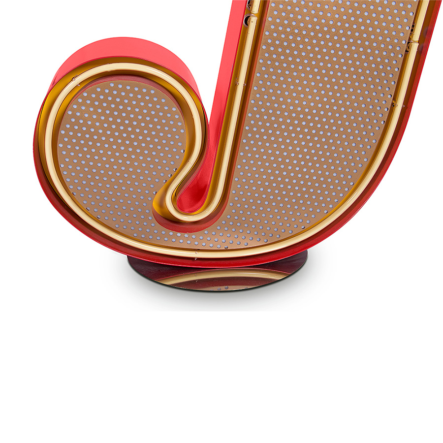 Just right. This retro style lighting design is just perfect for any vintage interior/exterior decor. Presenting itself with a sleek vintage vibe, the standard finish of this vintage marquee letter starts a new era. Follow if you are a lover of jazz and get this lamp just in time for the summer season in your outdoor or home interior project.