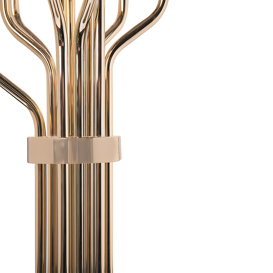 Janis is a mid-century modern table lamp inspired by one of the greatest female rock stars of the 20th century. Is a contemporary reinterpretation of the best mid-century lighting design classics. 100% handmade in brass by some of the finest artisans in Portugal, Janis has a gold-plated finish that comes to enhance its luxurious features. An unforgettable brass lighting design that sits well in a classic living room, or a modern entryway.