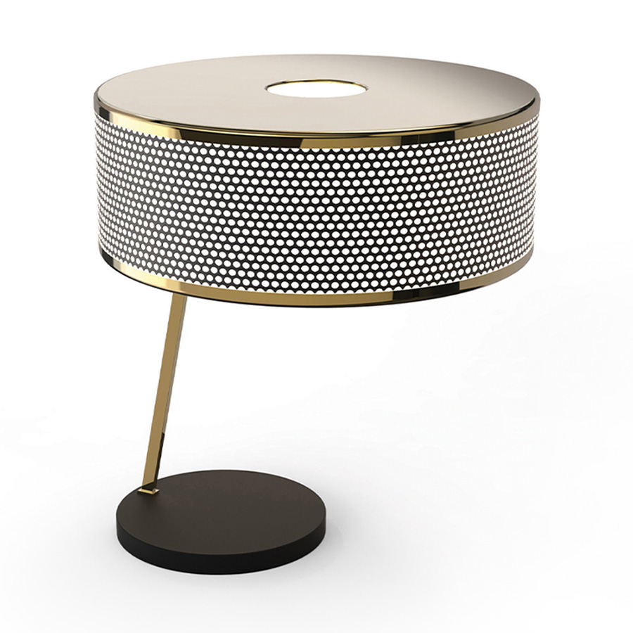 Marcus table lamp was inspired by Dieter Rams strict design philosophy and timeless aesthetic.One of DelightFULL’s most versatile pieces. The body features a nickel plated finish, while the base and the shade are built in Aluminium and lacquered a matte black to create a more neutral expression and showcase the versatility of the small table lamp.It is also a great modern desk lamp that would look incredible in a more contemporary home office.