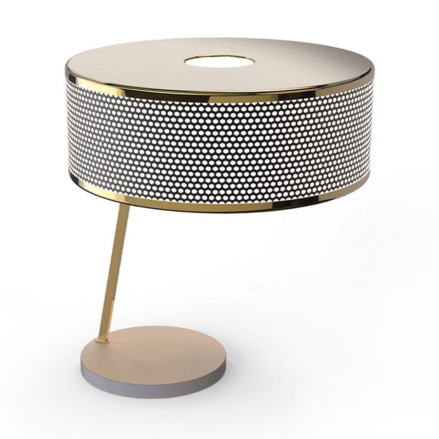 Marcus table lamp was inspired by Dieter Rams strict design philosophy and timeless aesthetic.One of DelightFULL’s most versatile pieces. The body features a nickel plated finish, while the base and the shade are built in Aluminium and lacquered a matte black to create a more neutral expression and showcase the versatility of the small table lamp.It is also a great modern desk lamp that would look incredible in a more contemporary home office.