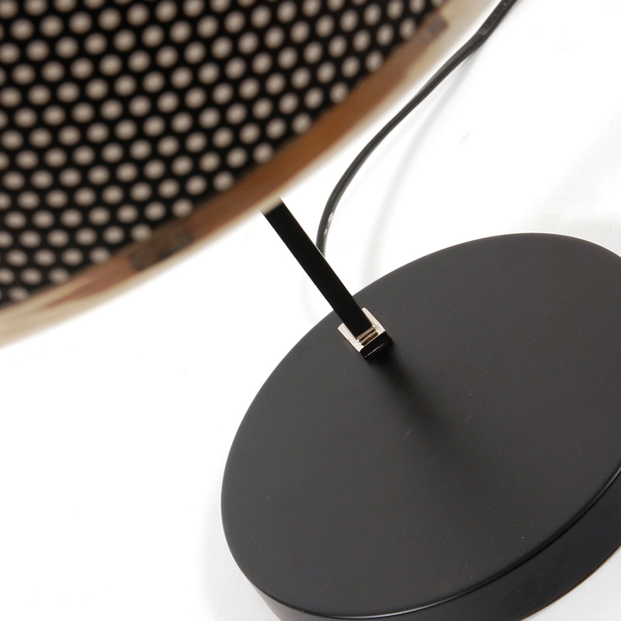 Marcus table lamp was inspired by Dieter Rams strict design philosophy and timeless aesthetic.One of DelightFULL’s most versatile pieces. The body features a nickel plated finish, while the base and the shade are built in Aluminium and lacquered a matte black to create a more neutral expression and showcase the versatility of the small table lamp.It is also a great modern desk lamp that would look incredible in a more contemporary home office.