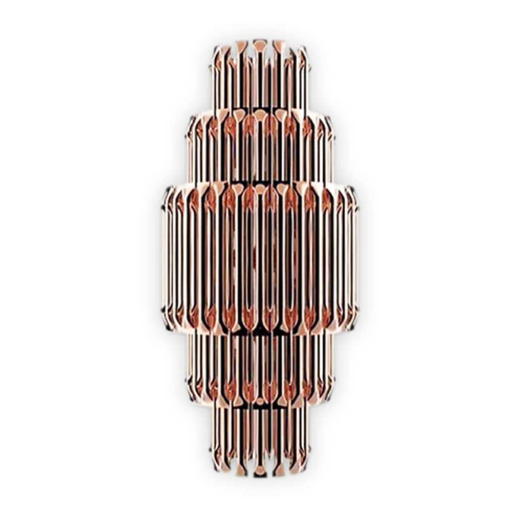Matheny wall has a complex and attractive geometry design of combined tubes. In this variation, five of the original designs are combined on top of each other in a cascade of metal pipes to create a new impressive piece.This unique lamp combines a mid-century modern design with a classic style to make a statement. A modern wall light 100% handmade in brass with a brushed nickel finish. With 4 lamps, we recommend you to use G9 bulbs.