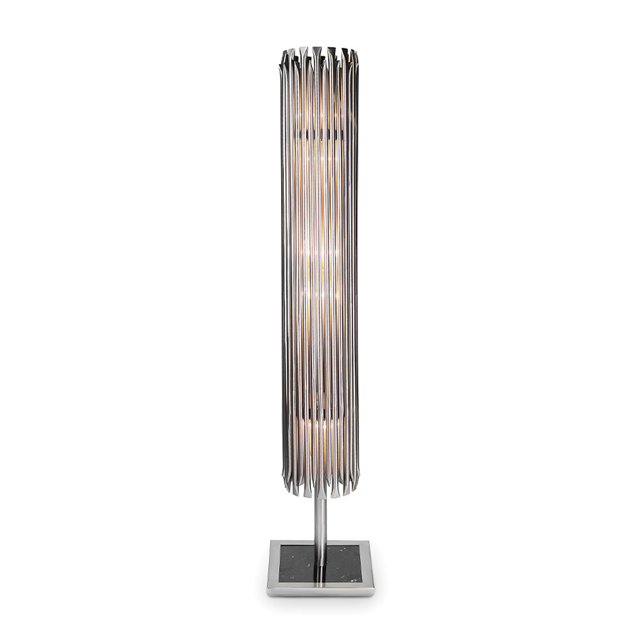 Matheny stilnovo floor lamp came to reinvent classic designs with a high aesthetic feeling. Gathering influences from American jazz guitarist Pat Metheny, DelightFULL’s designers created a lamp that incorporates elements of progressive, mid-century and contemporary design. Going as tall as 65 inches, this tall floor lamp is composed of geometric golden tubes that reflects the sophistication of the mid-50s.