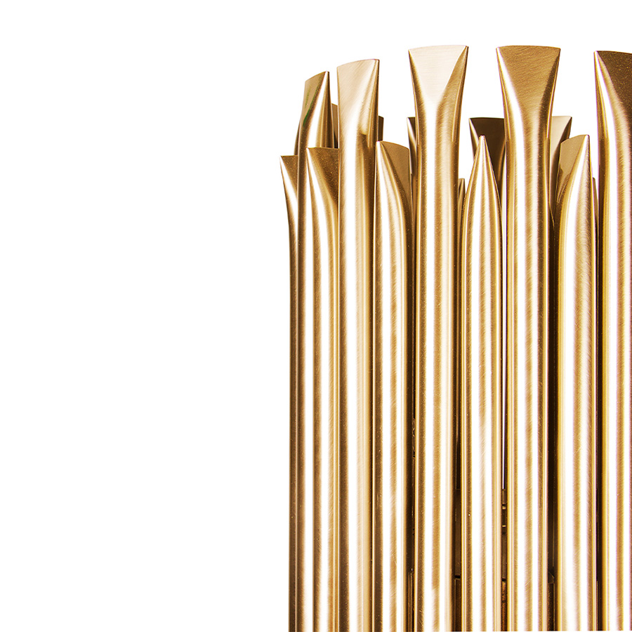 Matheny stilnovo floor lamp came to reinvent classic designs with a high aesthetic feeling. Gathering influences from American jazz guitarist Pat Metheny, DelightFULL’s designers created a lamp that incorporates elements of progressive, mid-century and contemporary design. Going as tall as 65 inches, this tall floor lamp is composed of geometric golden tubes that reflects the sophistication of the mid-50s.