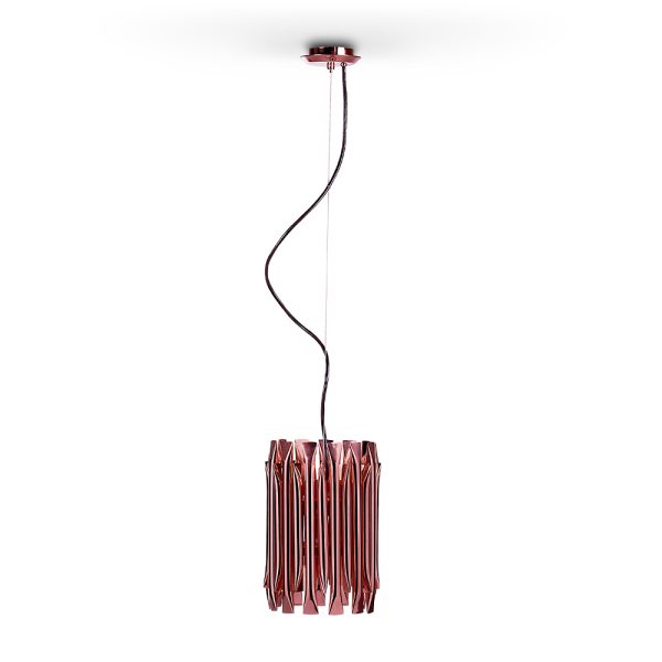 The gold plated finish makes Matheny pendant light an instant classic that will look beautiful in every division of your interior design.The fine brass structure of this suspended light becomes translucent when lit, adding a chic and contemporary touch to a kitchen island or dining area. In a hallway or over a bar,this golden pendant light can be hung in multiples for a stylish effect.
