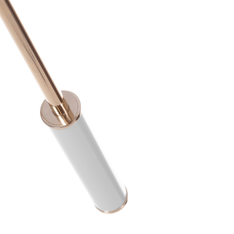 If you ever find yourself listening to “New York, New York” by Frank Sinatra while drinking a cocktail in a mid-century bar, this lighting design will be there. A sculptural and versatile creation, the iconic modern floor lamp features three articulating arms handmade in brass that are flexible in a variety of different locations in order to allow you to situate the lights exactly as you need it.