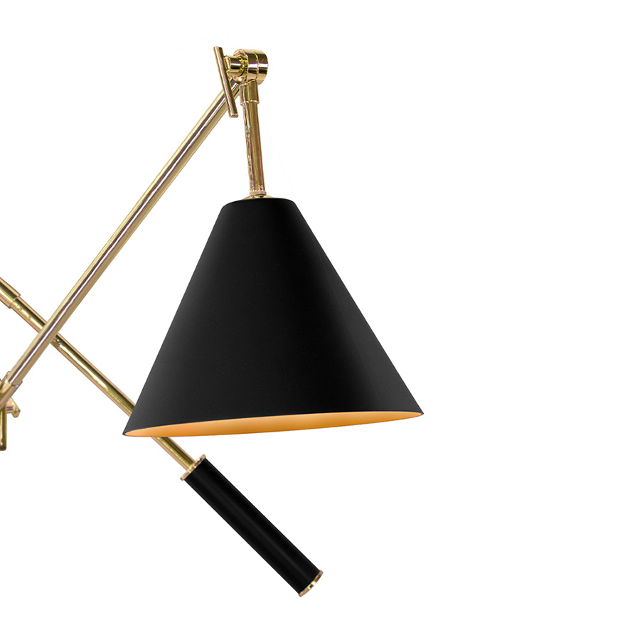Torchiere is probably one of the most functional lamps of DelightFULL. Ideal for your mid-century modern office and reading corner, this floor light will add elegance to every single space. With Torchiere, your lighting options are truly limitless. This ultimate lighting trend is great for uplighting, downlighting and reading lighting. A reading lamp with a lovely black finish that brings two great and functional designs together: torchiere and a flexible two floor lamp.