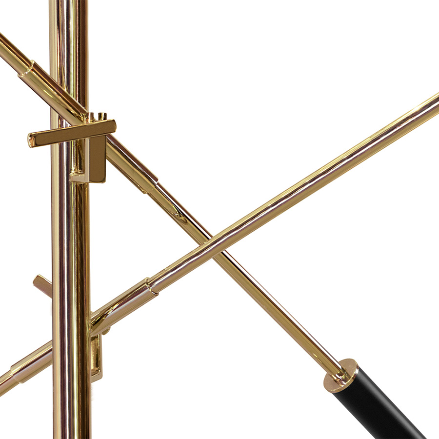 Torchiere is probably one of the most functional lamps of DelightFULL. Ideal for your mid-century modern office and reading corner, this floor light will add elegance to every single space. With Torchiere, your lighting options are truly limitless. This ultimate lighting trend is great for uplighting, downlighting and reading lighting. A reading lamp with a lovely black finish that brings two great and functional designs together: torchiere and a flexible two floor lamp.