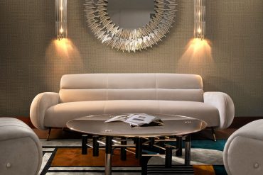 LUXURIOUS MID-CENTURY MODERN LIVING ROOM